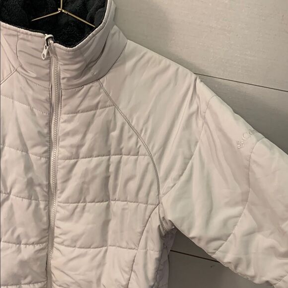 Columbia white puffer quilted zip up jacket Womans size medium - Picture 5 of 12